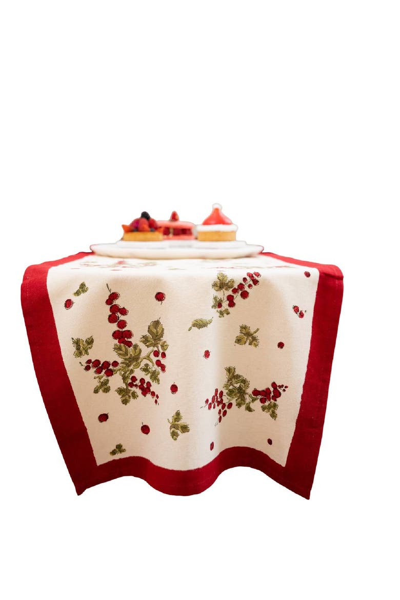 Gooseberry Runner, Main, color, Red/Green 16" x 72"