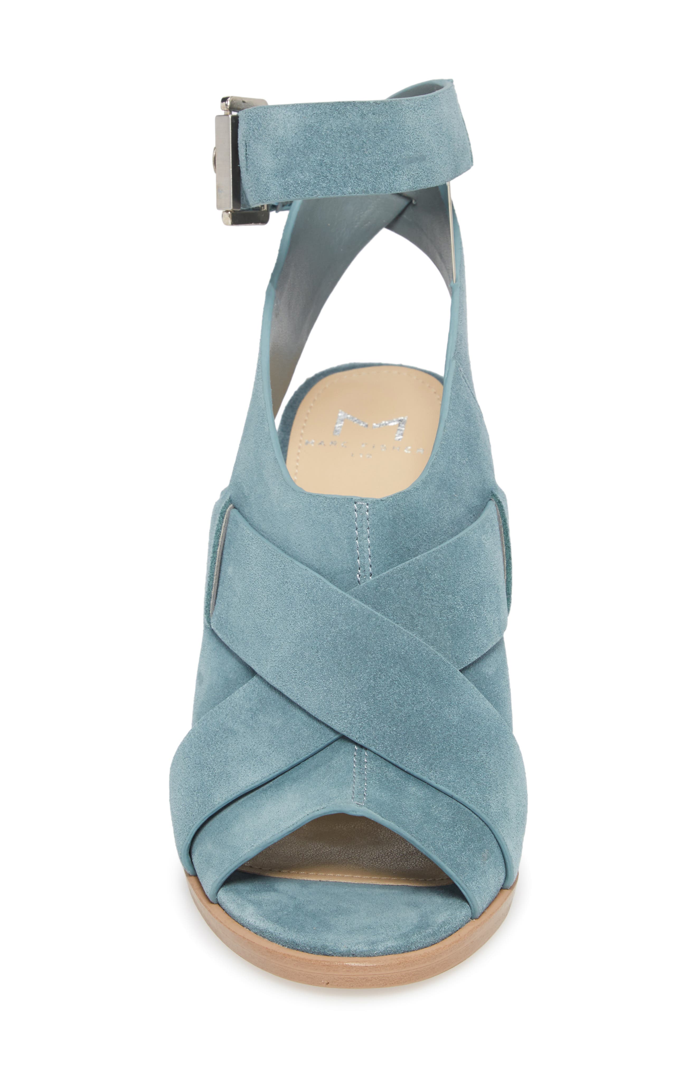 Valen Sandal, Alternate, color, BLUE SUEDE