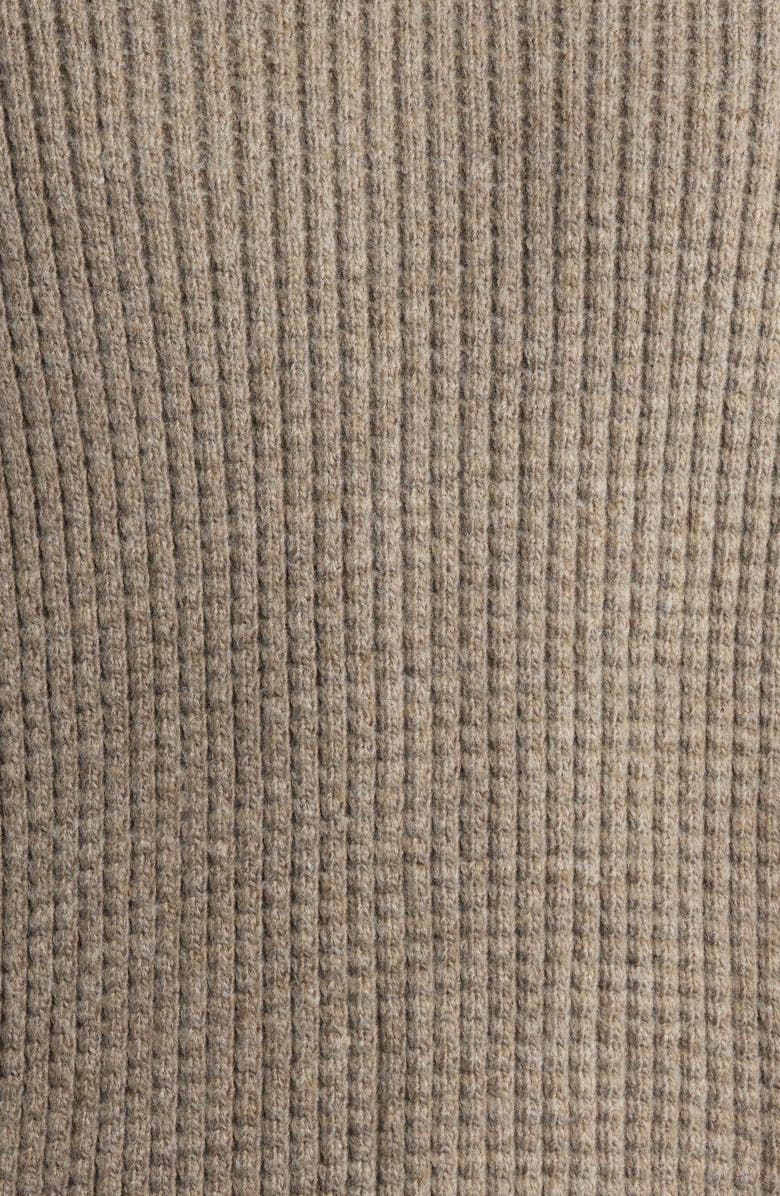 Fear of God Essentials '90s Waffle Knit Hoodie, Alternate, color, Homestead Heather