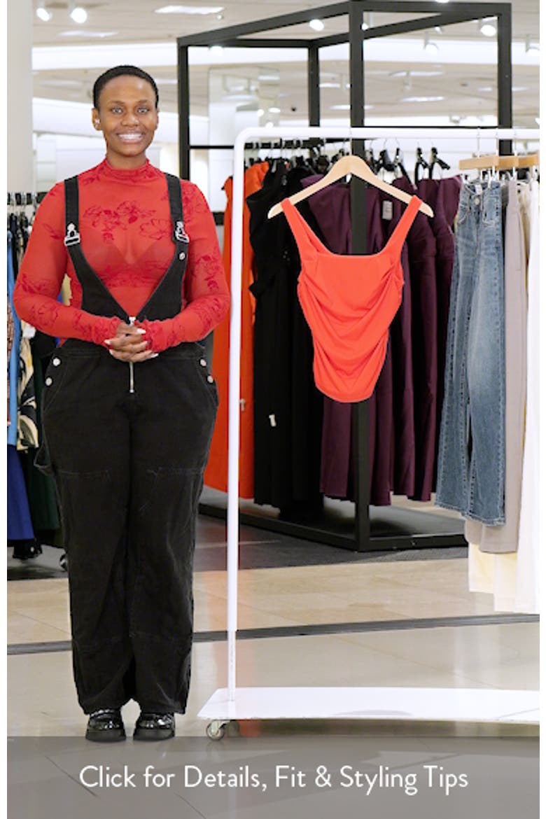 Rio Ruched Square Neck Tank Top video