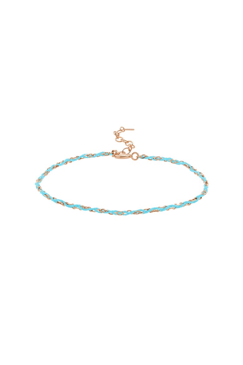 Sterling Silver 18k Gold Plated Katarina Bracelet Dainty Trendy, Main, color, Mint