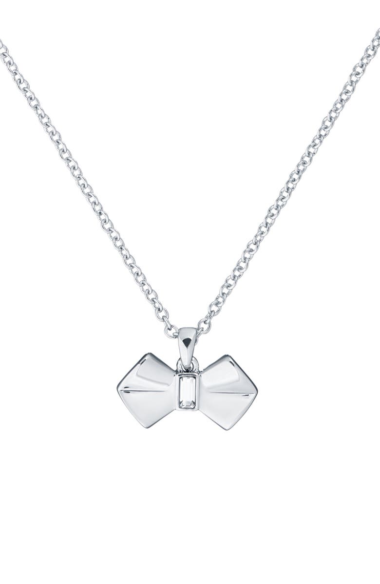 Ted Baker London Sarahli Bow Pendant Necklace, Main, color,