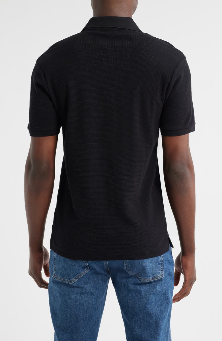 Mavi Jeans Slim Fit Black Cotton Polo, Alternate, color, Black