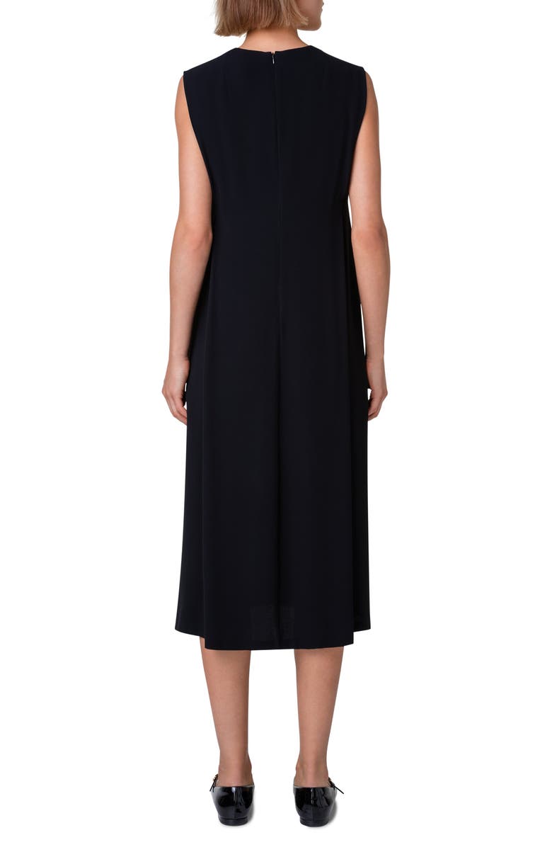 Akris Crepe Midi Shift Dress, Alternate, color,