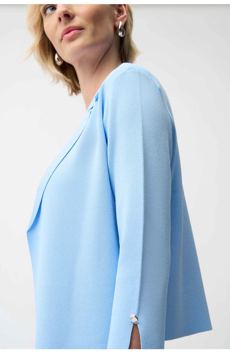 JOSEPH RIBKOFF Viscose Blend Open-Front Cardigan, Alternate, color, Sky Blue