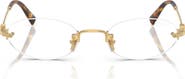 Miu Miu 51mm Oval Rimless Sunglasses