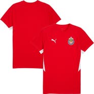 PUMA Men's Puma  Red Chivas 2025/26 Evostripe Raglan T-Shirt