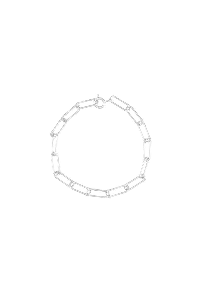 Bearfruit Jewelry Sterling Silver 18k Gold Plated Amelia Chain Statement Bracelet, Alternate, color, Silver