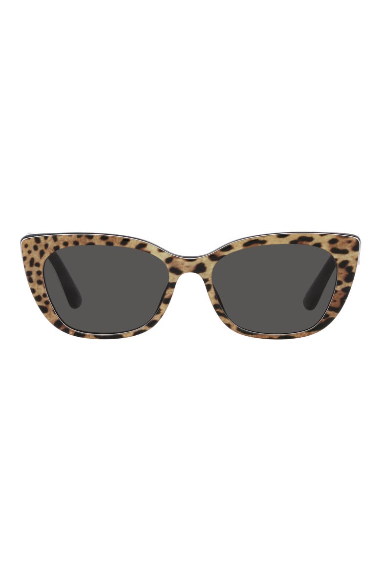 49mm Small Cat Eye Sunglasses, Main, color, DARK GREY