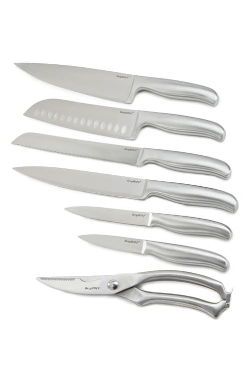 Berghoff Dina Frame 8-piece Knife Block Set In Black/silver