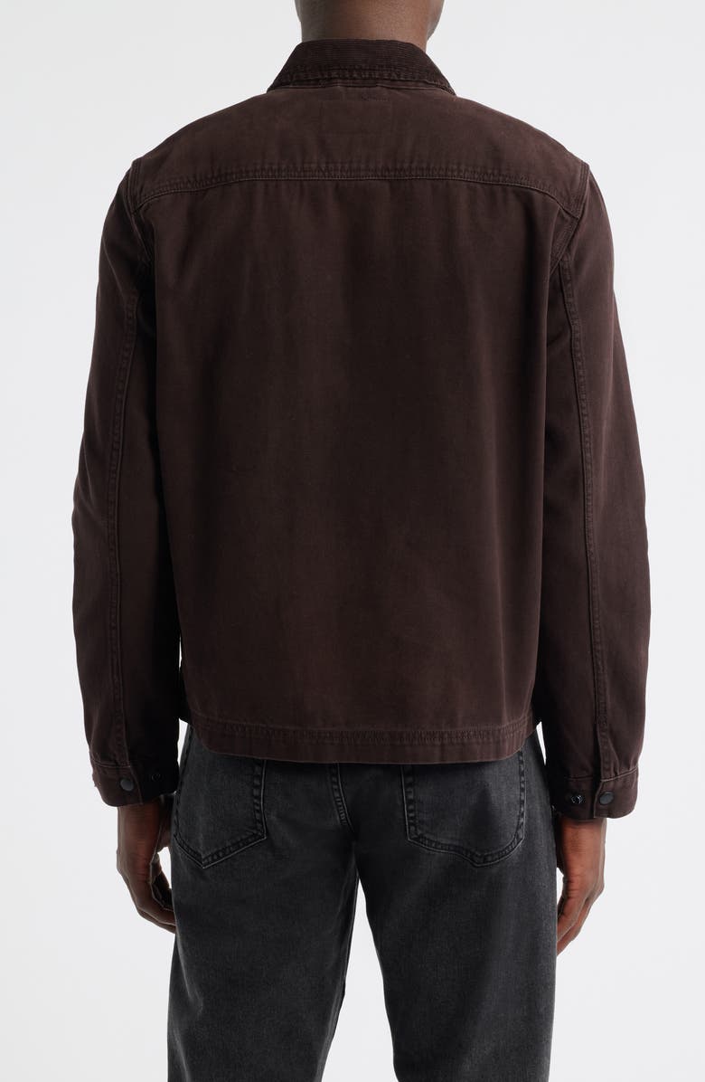 AllSaints Rothwell Distressed Denim Jacket, Alternate, color, Birch Brown