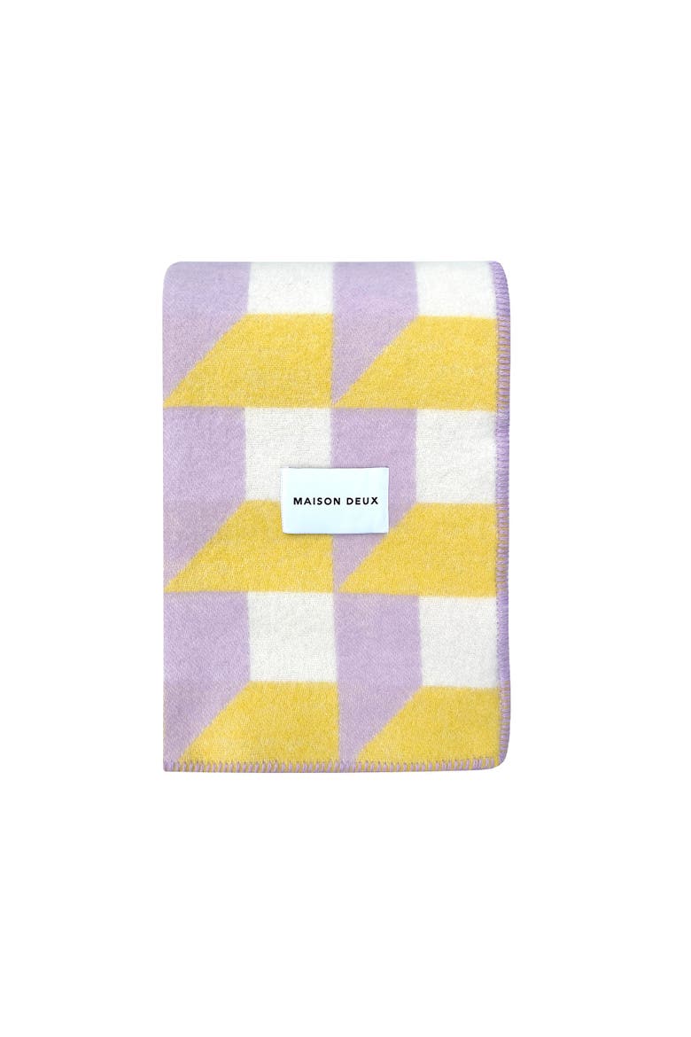 Cubics Blanket, Main, color, Light/Pastel Purple
