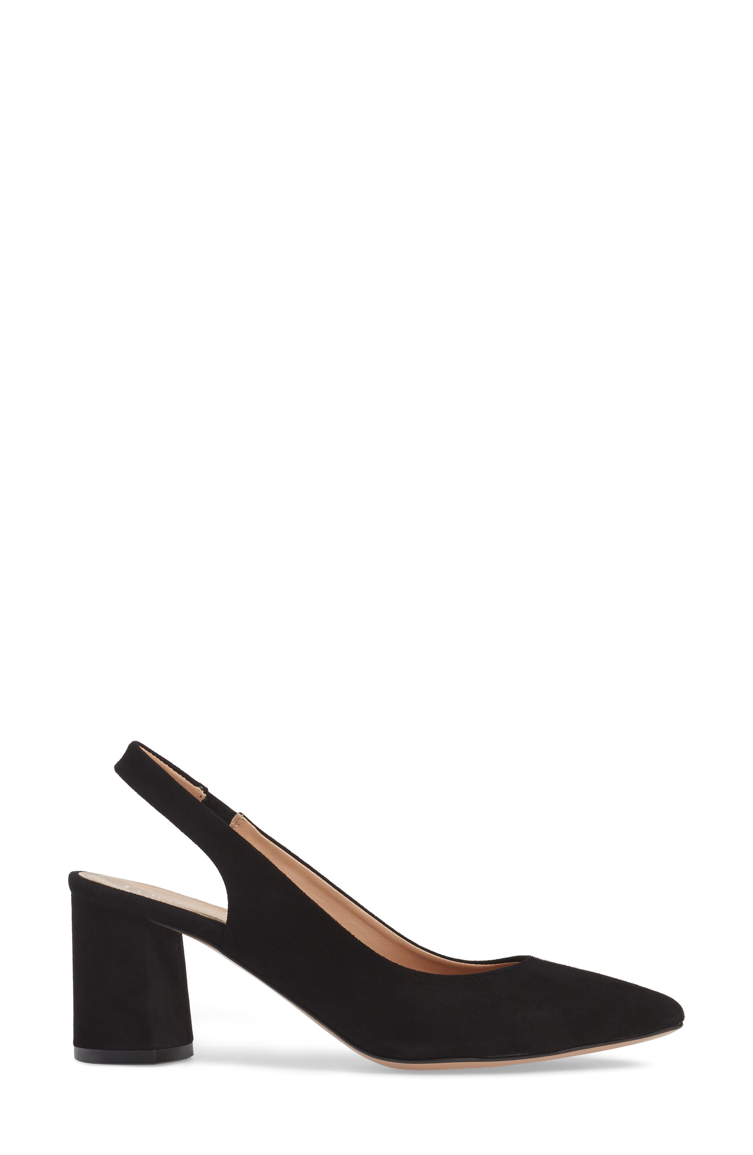 Adriana Slingback Pump, Alternate, color, BLACK SUEDE