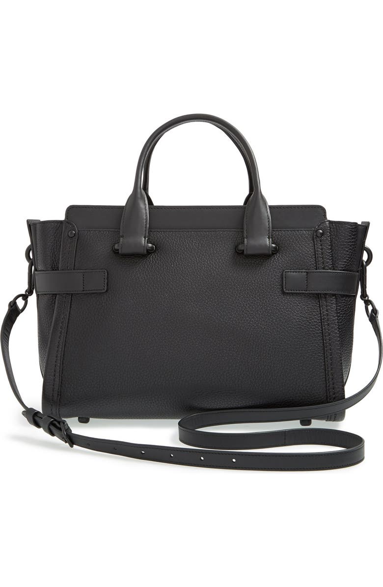 COACH 'Swagger' Pebble Leather Satchel, Alternate, color,
