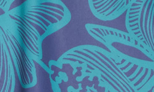 Reyn Spooner Muana Monstera Polo In Blue