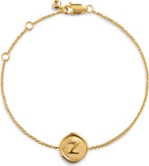 Monica Vinader Initial Stamp Charm Bracelet