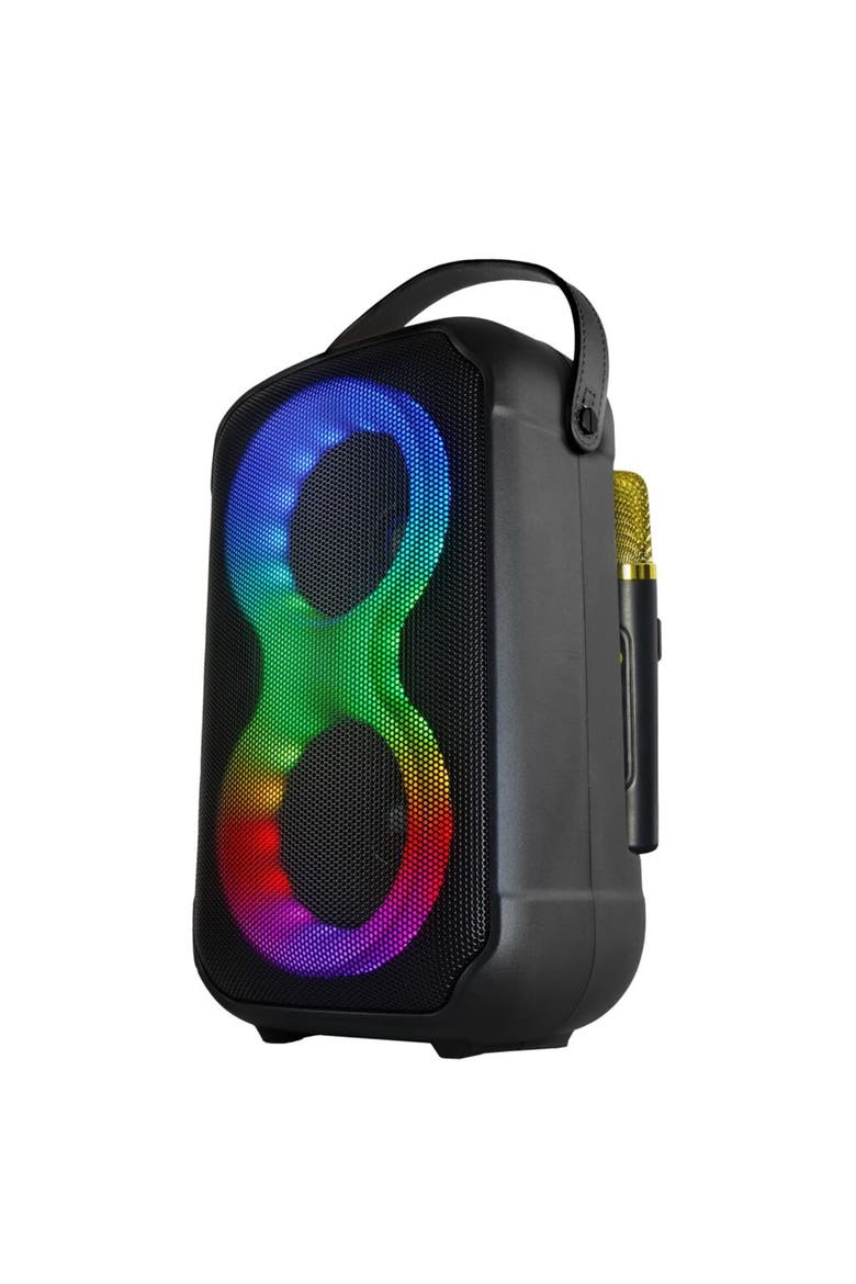2x4" Bluetooth Karoake Party Speaker Wireless Mic, Alternate, color, Black
