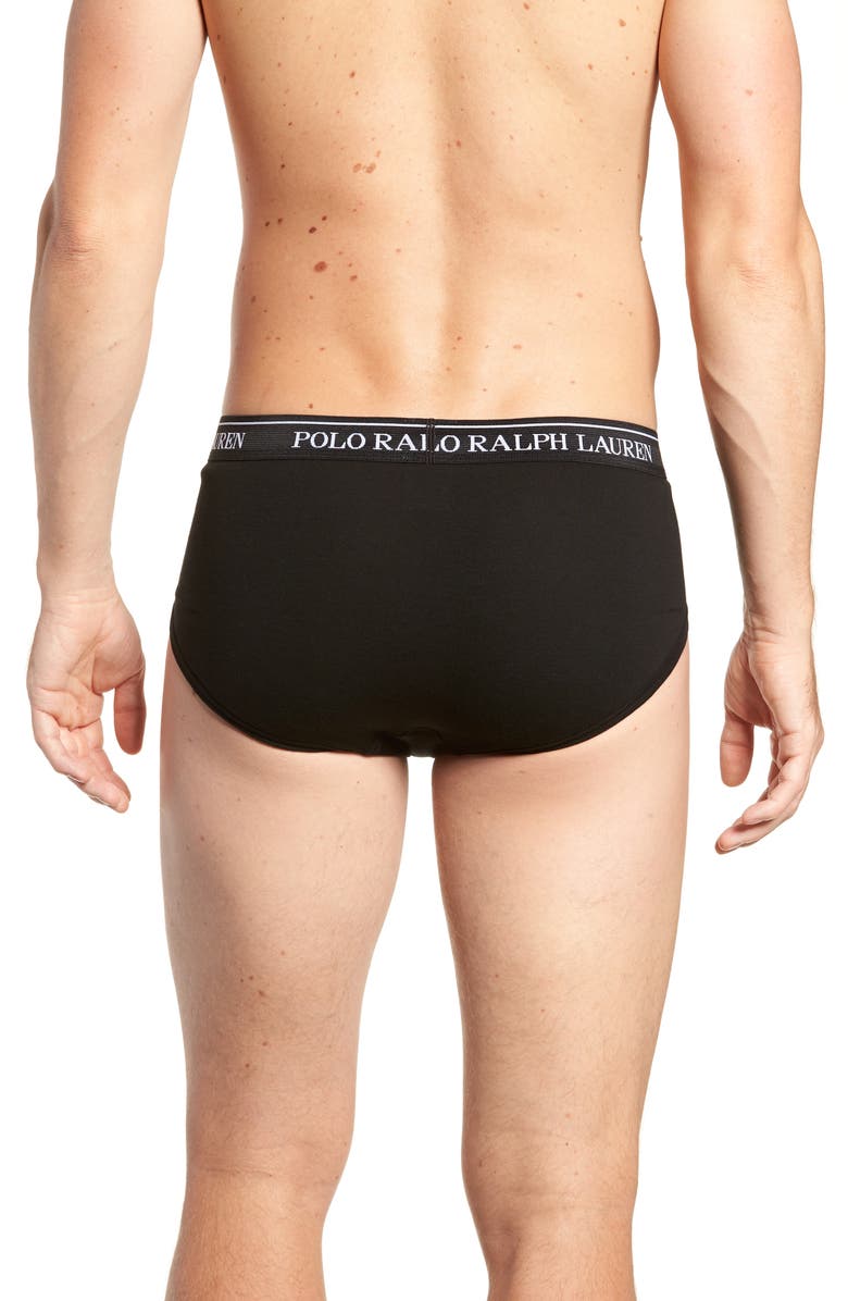 Polo Ralph Lauren 4-Pack Low Rise Cotton Briefs, Alternate, color,