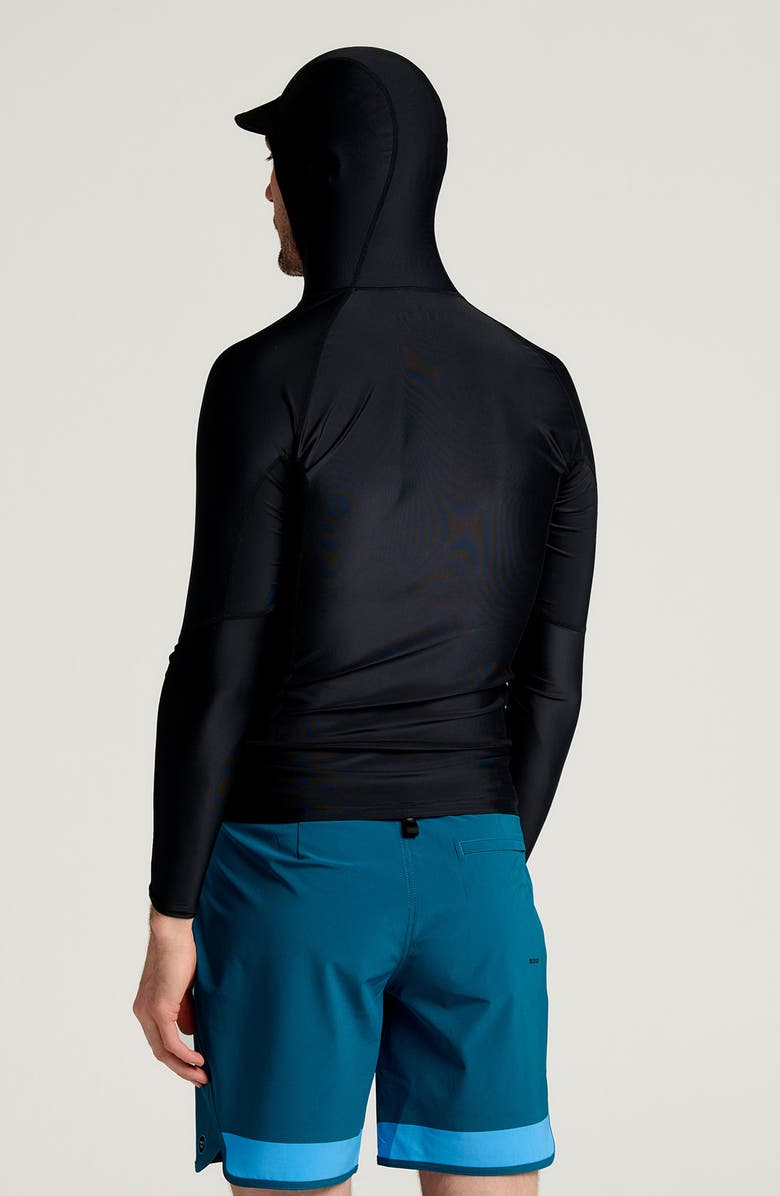 Free Fly Pinnacle Hooded Rashguard, Alternate, color, Black