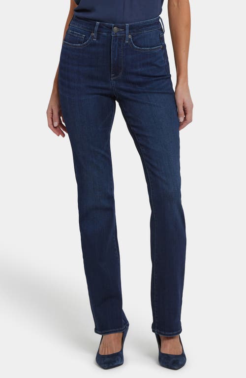 Nydj Plus Marilyn Womens Tencel Denim Straight Leg Jeans In Blue