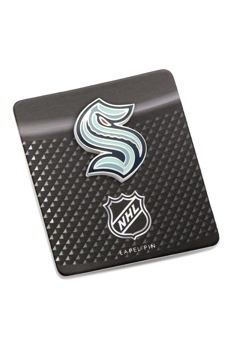 Seattle Kraken Lapel Pin, Alternate, color, TURQUOISE