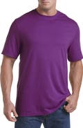 Harbor Bay by DXL Big & Tall Moisture-Wicking Jersey T-Shirt