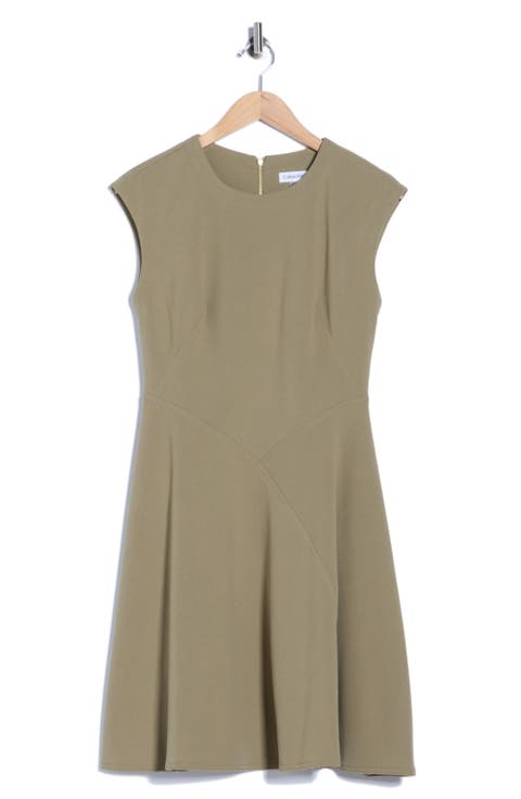 Cap Sleeve A-Line Dress