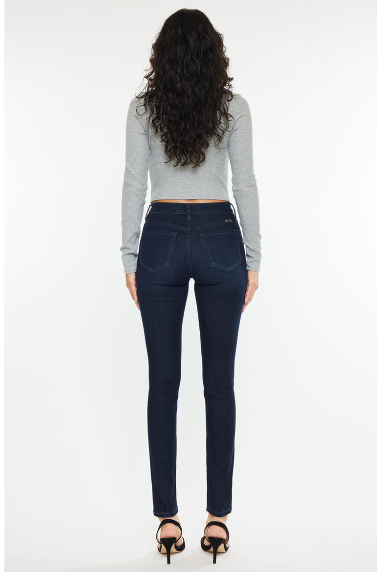 Addison Essentials High Rise Super Skinny Jeans, Alternate, color, Super Dark Wash