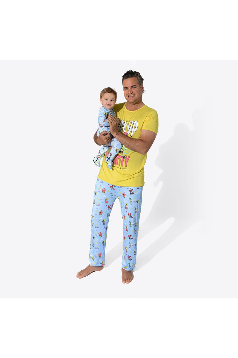 Baby SpongeBob SquarePants Good Vibes Convertible Footie, Alternate, color, SpongeBob Good Vibes