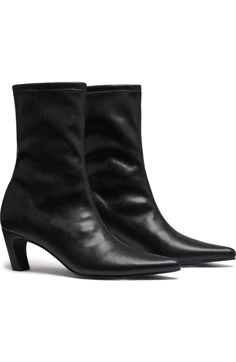 Therapy Australia Sacha Bootie, Main, color, Blac Stretch-Leather