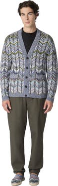 Missoni Cotton Chevron Cardigan With Pockets