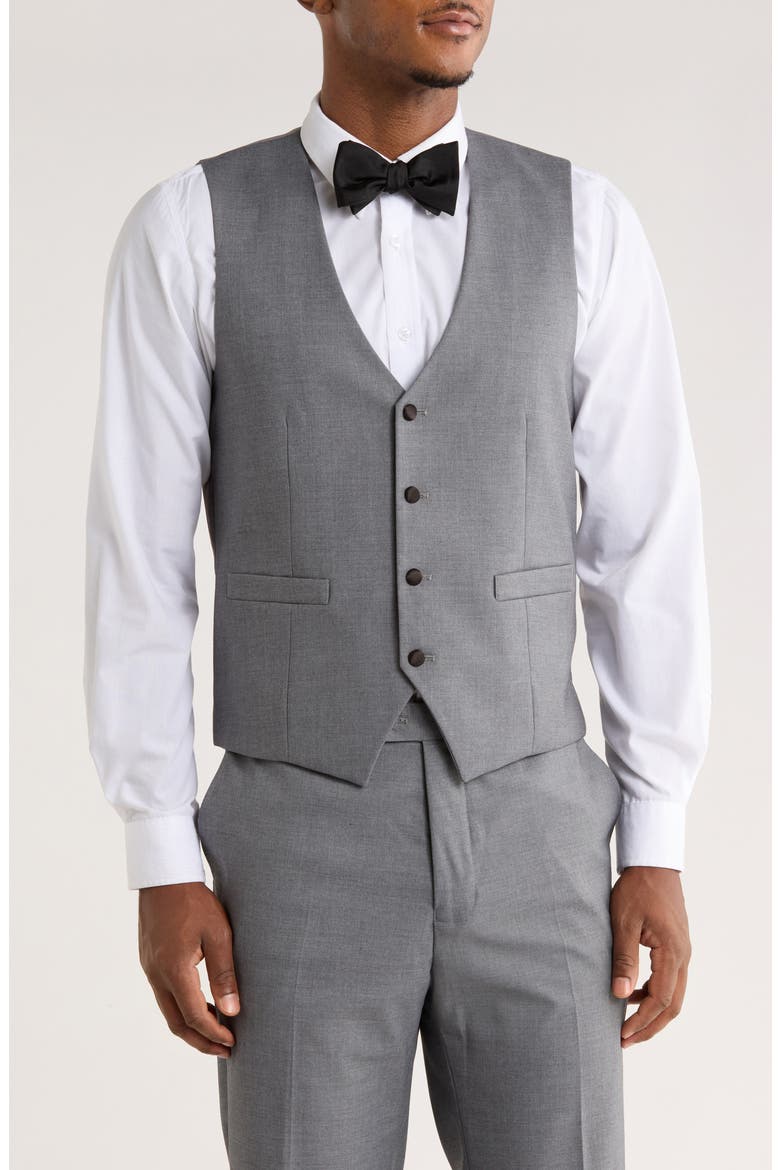 Gray Shawl Collar 3-Piece Tuxedo, Alternate, color, MID GREY