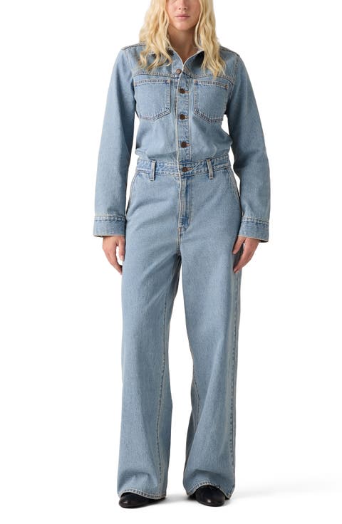 Heritage Long Sleeve Denim Jumpsuit