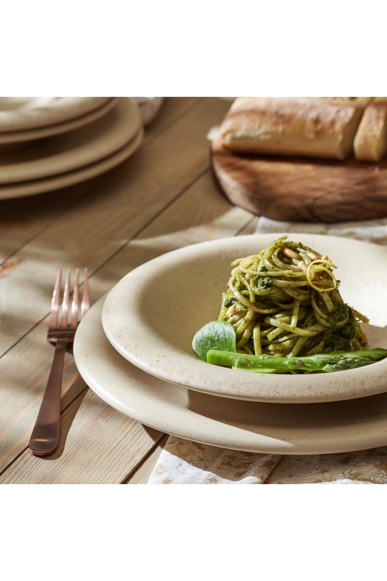 Porto by Stone Lain Aro Stoneware 24-Piece Dinnerware Set, Alternate, color, Cream Matte