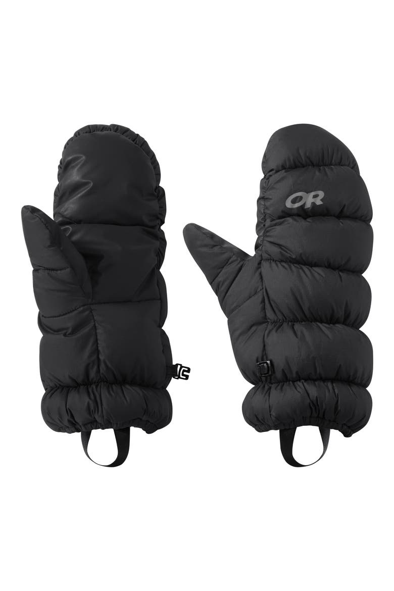 Transcendent 650 Fill Power Down Mittens, Main, color, BLACK