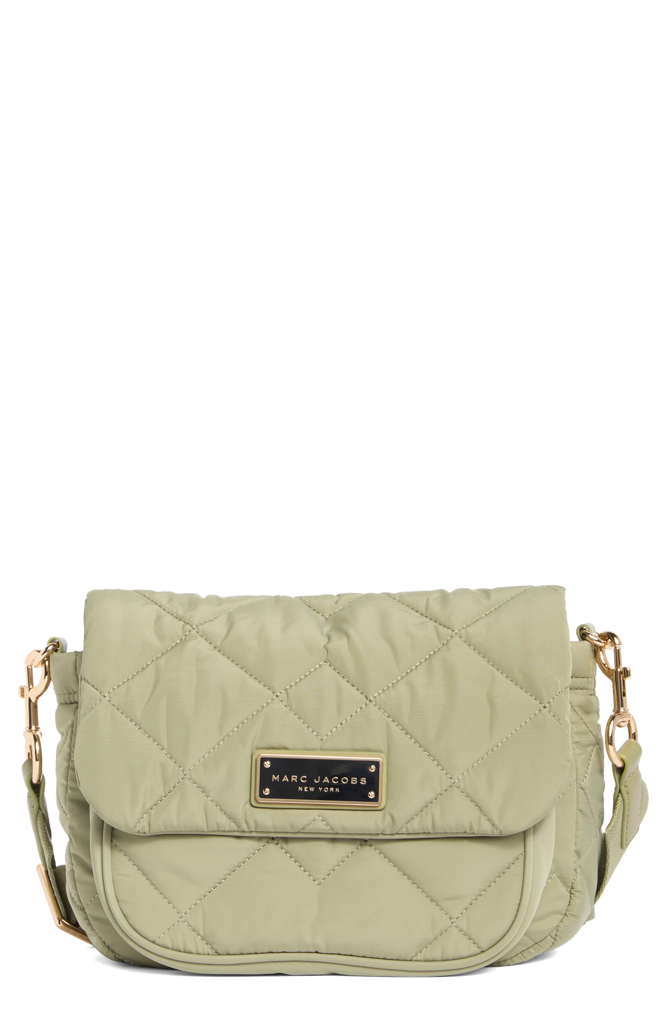 Quilted Nylon Utility Messenger Bag