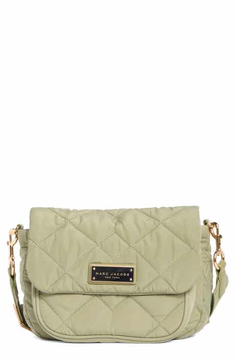 Quilted Nylon Utility Messenger Bag