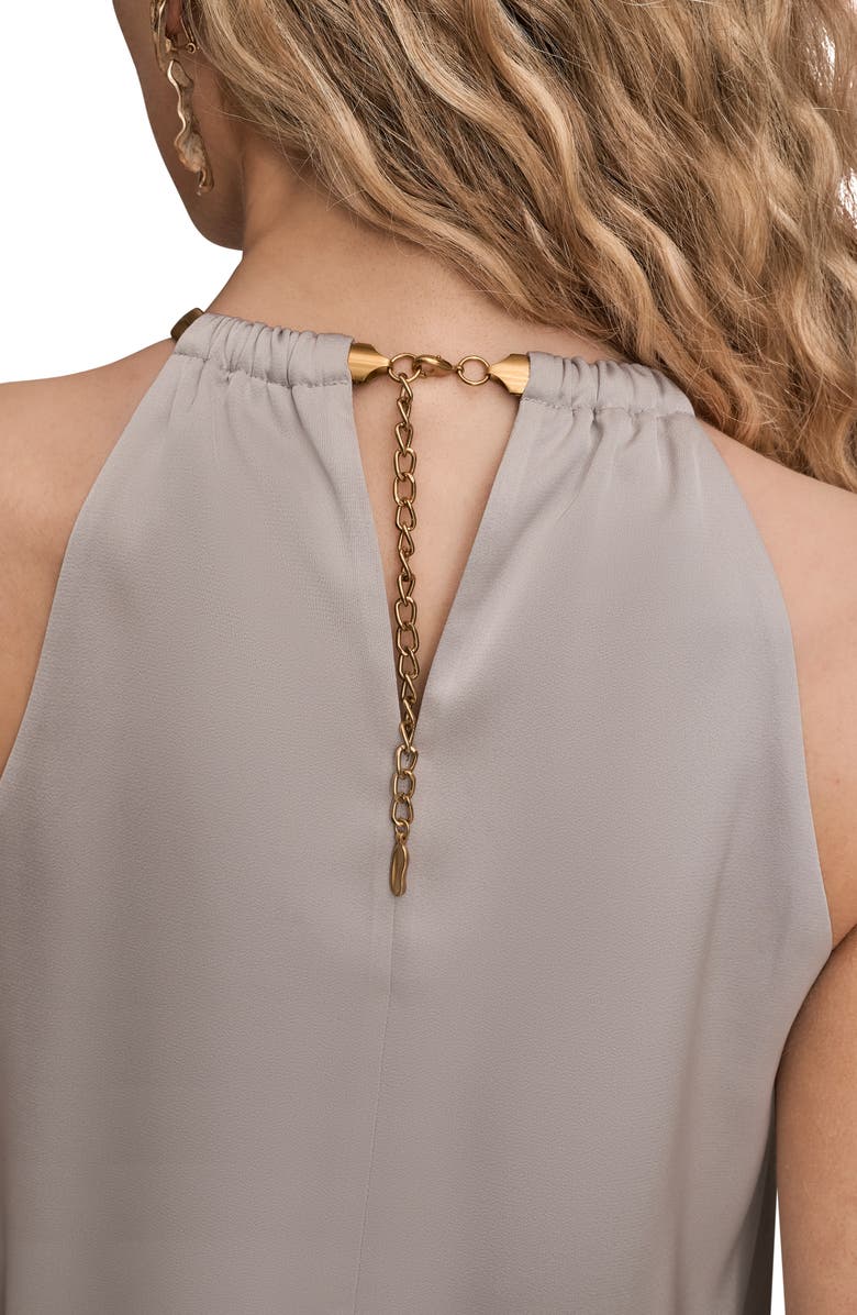 Donna Karan New York Twist Neck Halter Top, Alternate, color, Vapor