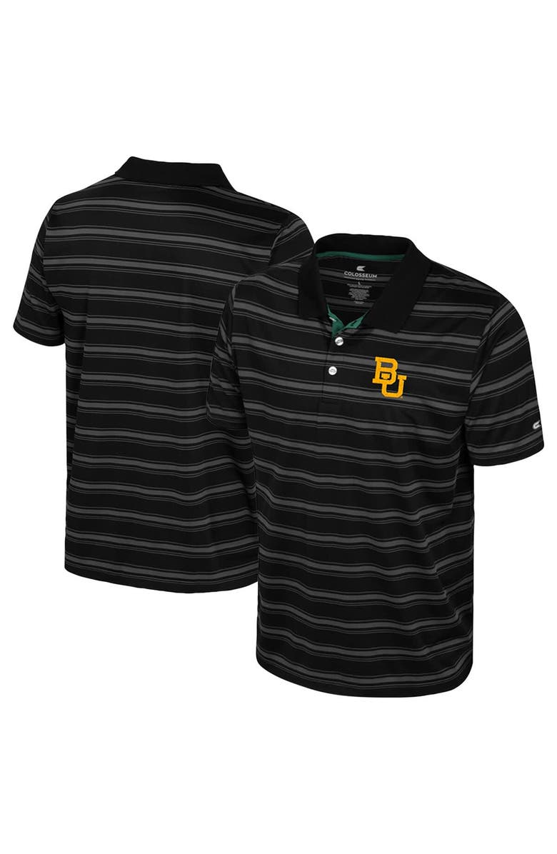 COLOSSEUM Men's Colosseum Black Baylor Bears Milk Steak Polo, Main, color, Black
