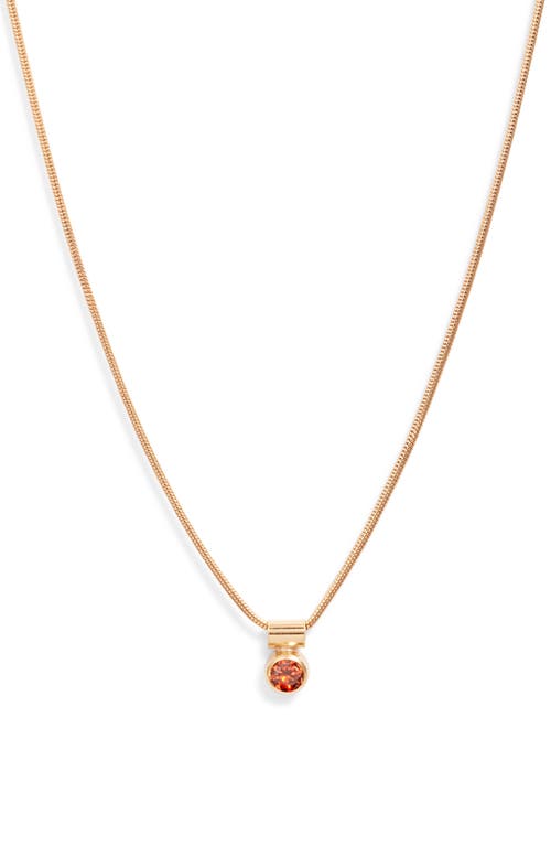 Set & Stones Ellie Birthstone Pendant Necklace In Gold