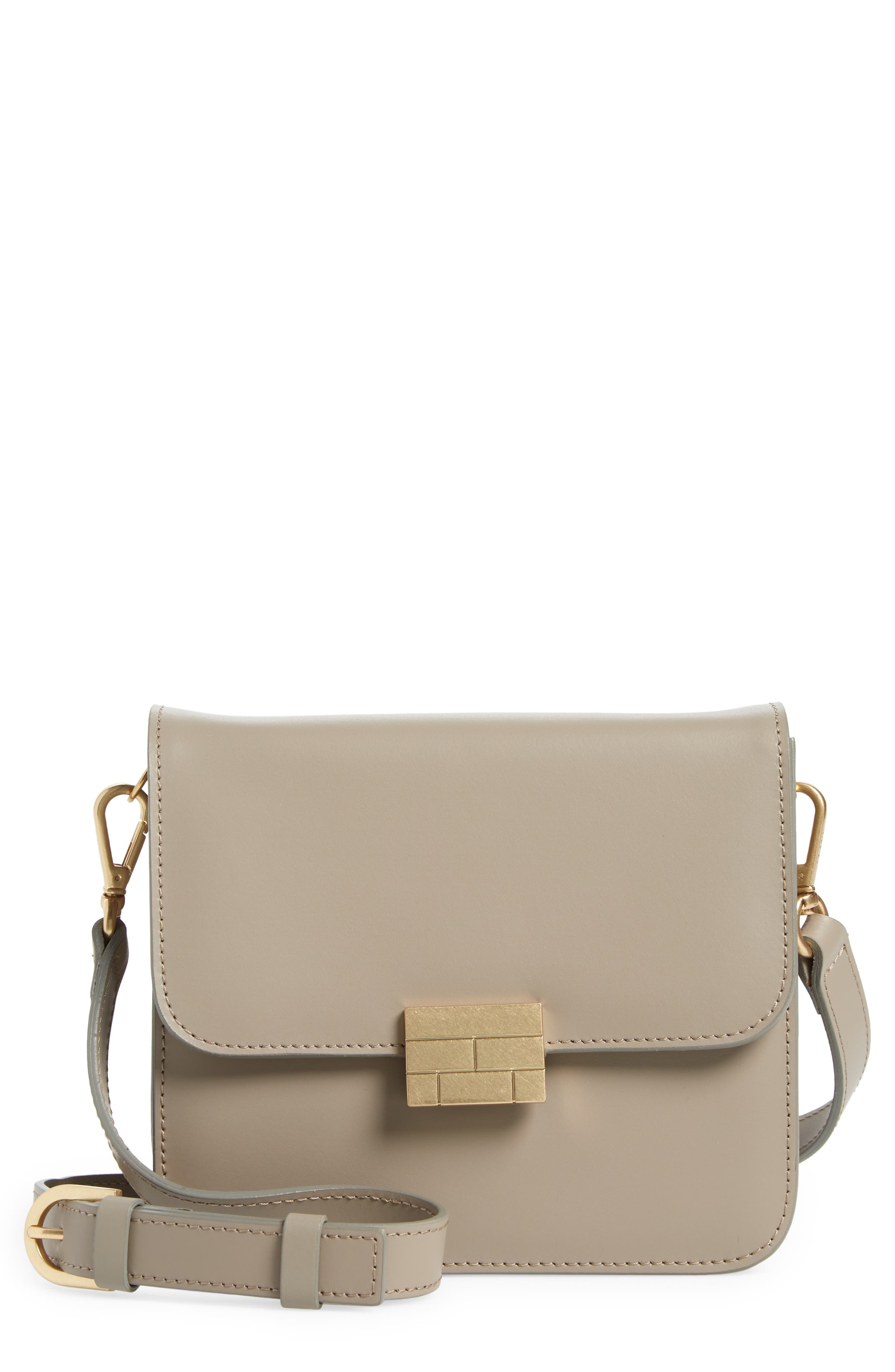 FRAME Le Signature Mini Leather Crossbody Bag, Main, color, 