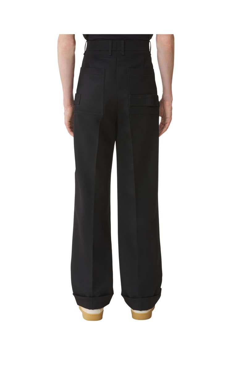 Lanvin Light Wool Chino Pants, Alternate, color, Black