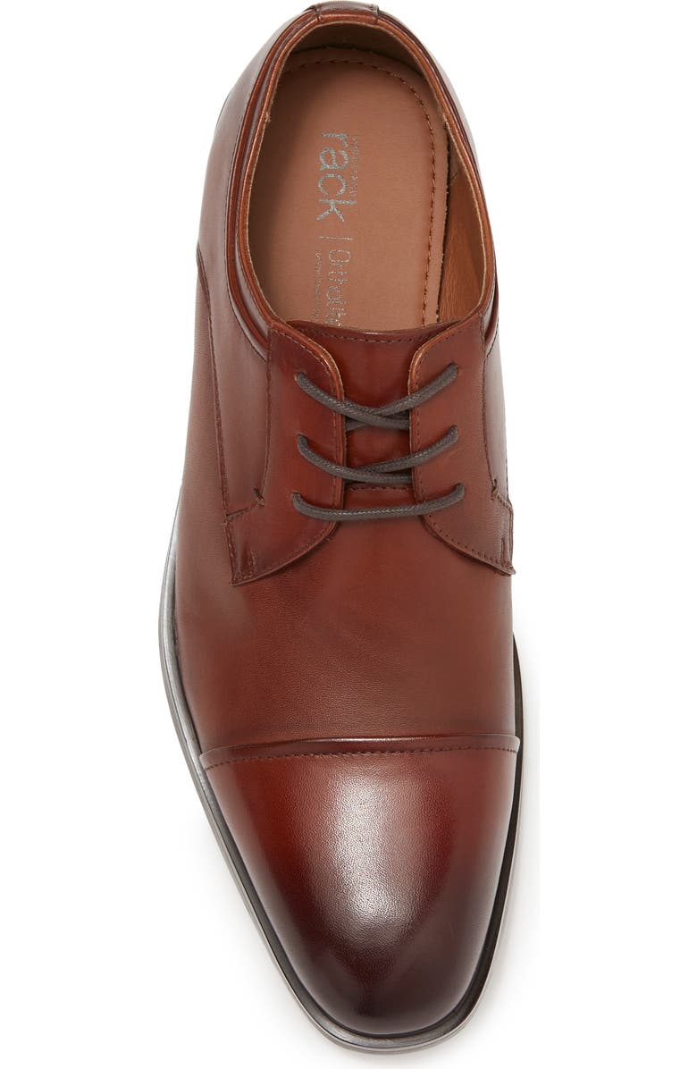 NORDSTROM RACK Greyson Cap Toe Leather Derby, Alternate, color, Brown