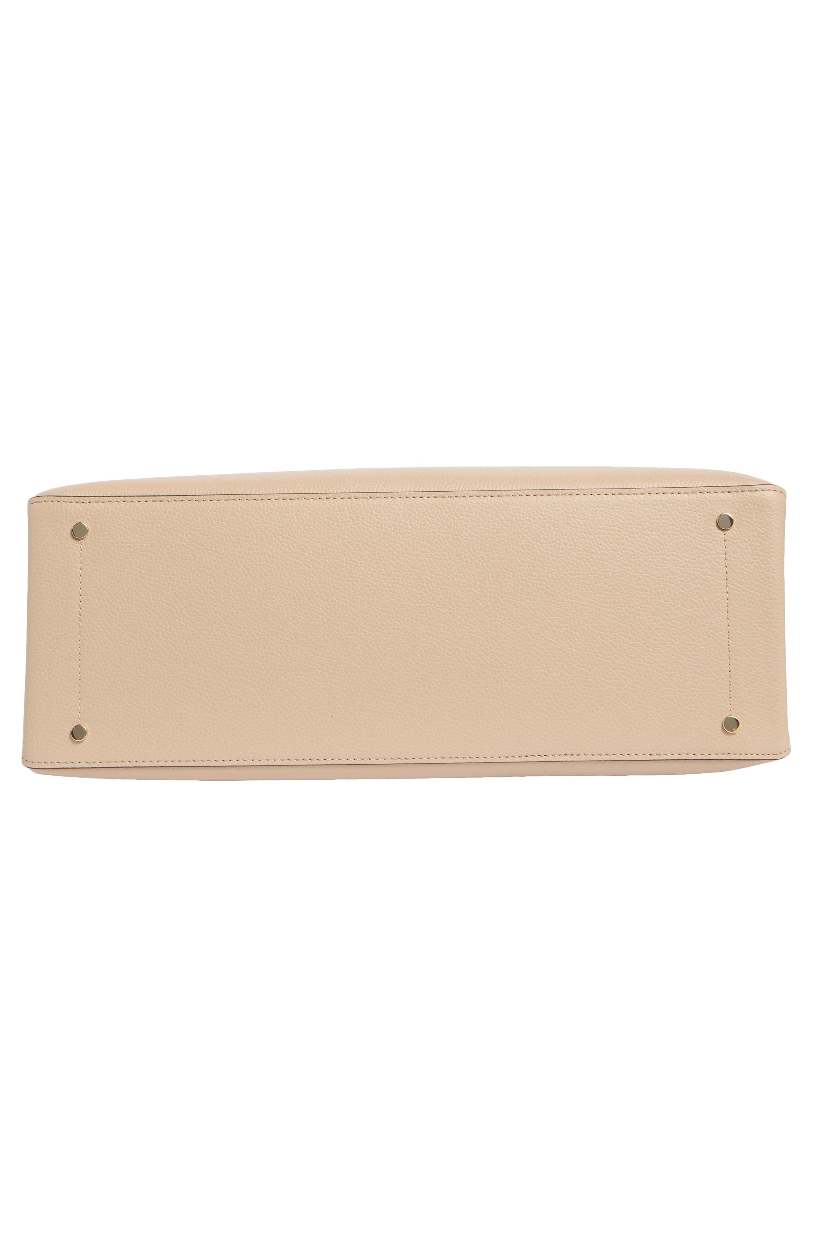 Kate Spade New York eva leather tote, Alternate, color, Warm Beige