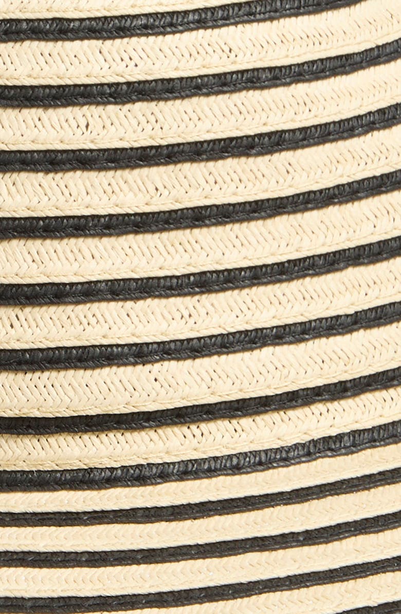 Nordstrom Stripe Packable Panama Hat, Alternate, color, Natural Stripe