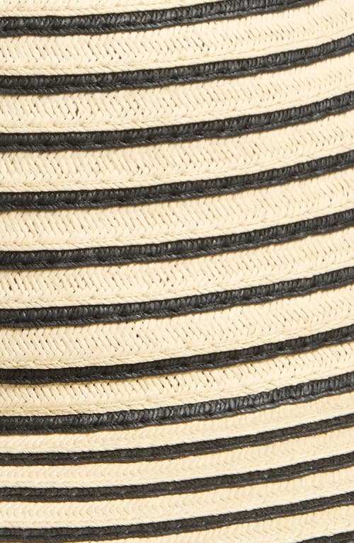 Nordstrom Stripe Packable Panama Hat In Natural Stripe