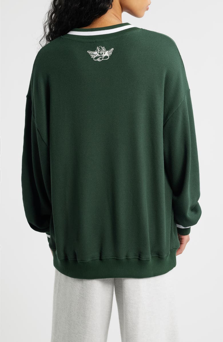 BOYS LIE Wrap Me in a Bow Hayley V-Neck Sweatshirt, Alternate, color, Green