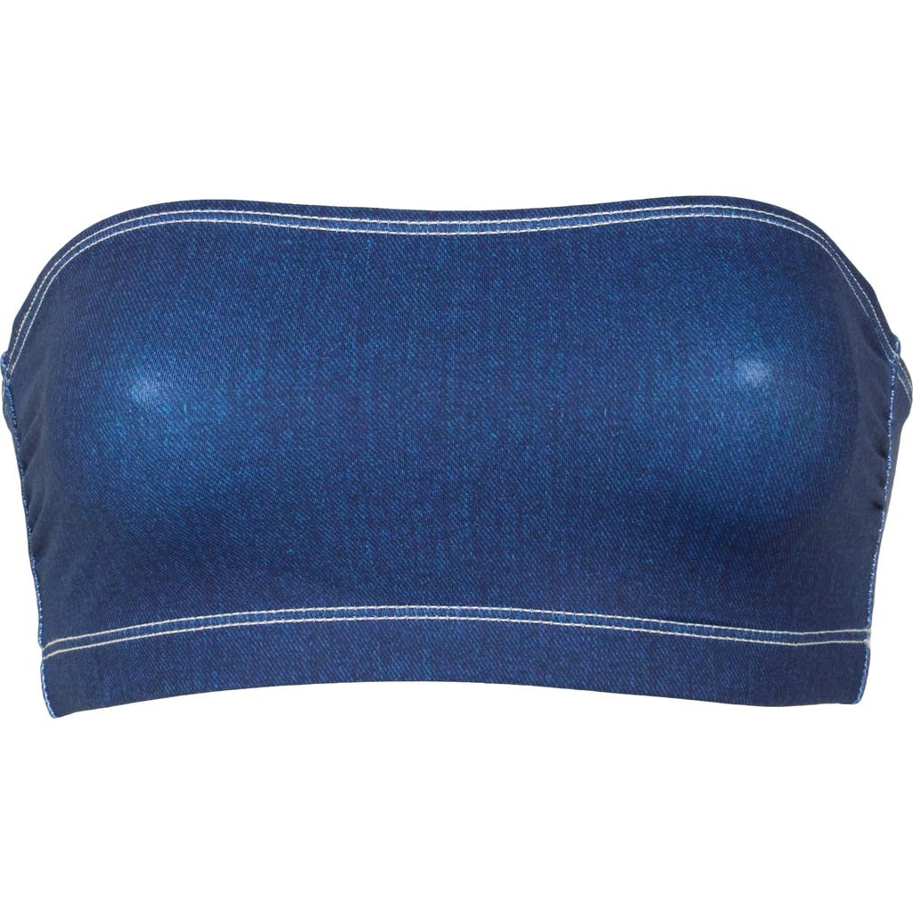GOOD AMERICAN GOOD AMERICAN DENIM BETTER BANDEAU BIKINI TOP