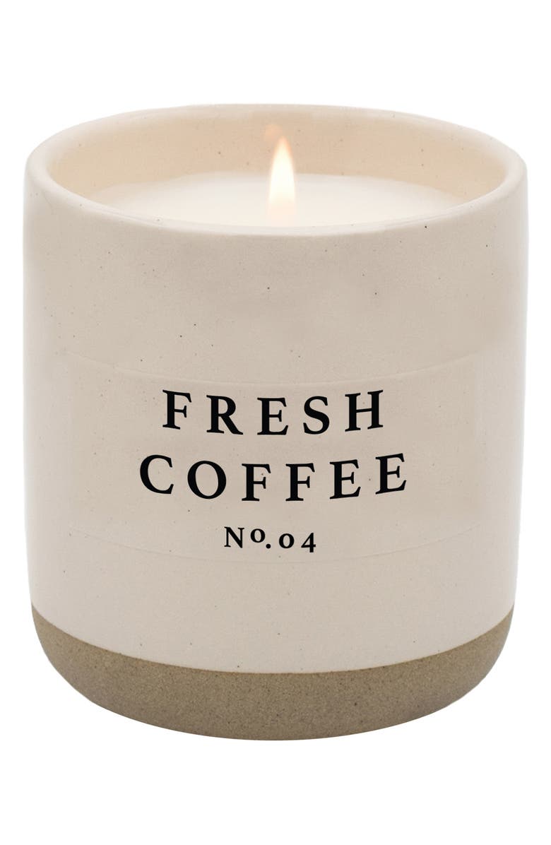 SWEET WATER DECOR Fresh Coffee 12 oz. Stoneware Candle - Set of 2, Main, color, 