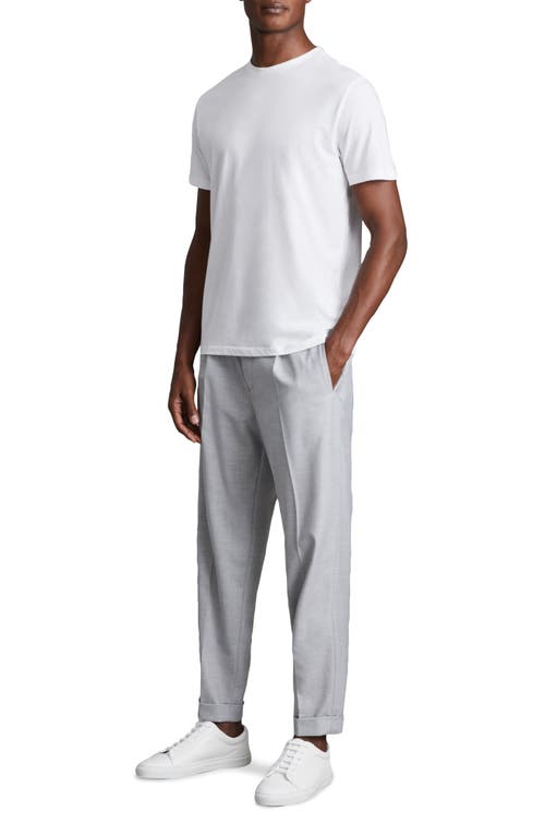 Reiss White Ché Studios Crew Neck T-shirt With Tencel™ Fibers In White